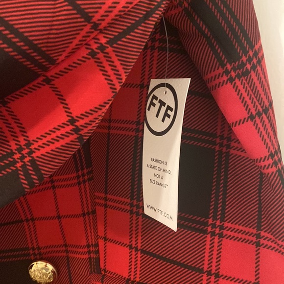 Fashion to Figure Buffalo plaid Blazer sz 1 NWOT - Picture 4 of 6